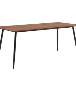 vidaXL Dining Table Brown 200x100x75 cm MDF
