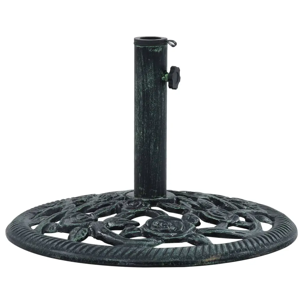 vidaXL Umbrella Base Green 9 kg 40 cm Cast Iron