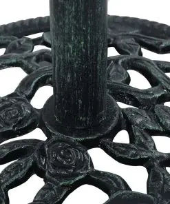 vidaXL Umbrella Base Green 9 kg 40 cm Cast Iron