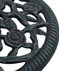 vidaXL Umbrella Base Green 9 kg 40 cm Cast Iron