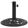 vidaXL Umbrella Base Black and Bronze 9 kg 40 cm Cast Iron