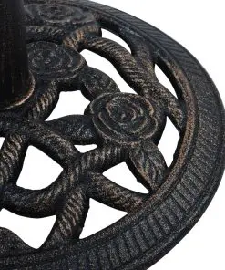 vidaXL Umbrella Base Black and Bronze 9 kg 40 cm Cast Iron