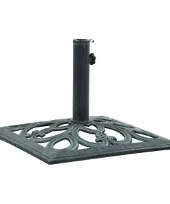 vidaXL Umbrella Base Green 12 kg 49 cm Cast Iron