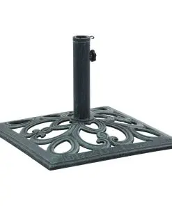 vidaXL Umbrella Base Green 12 kg 49 cm Cast Iron