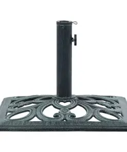 vidaXL Umbrella Base Green 12 kg 49 cm Cast Iron