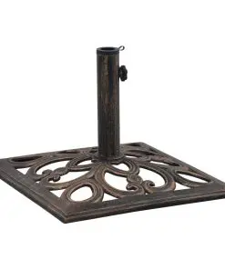 vidaXL Umbrella Base Bronze 12 kg 49 cm Cast Iron