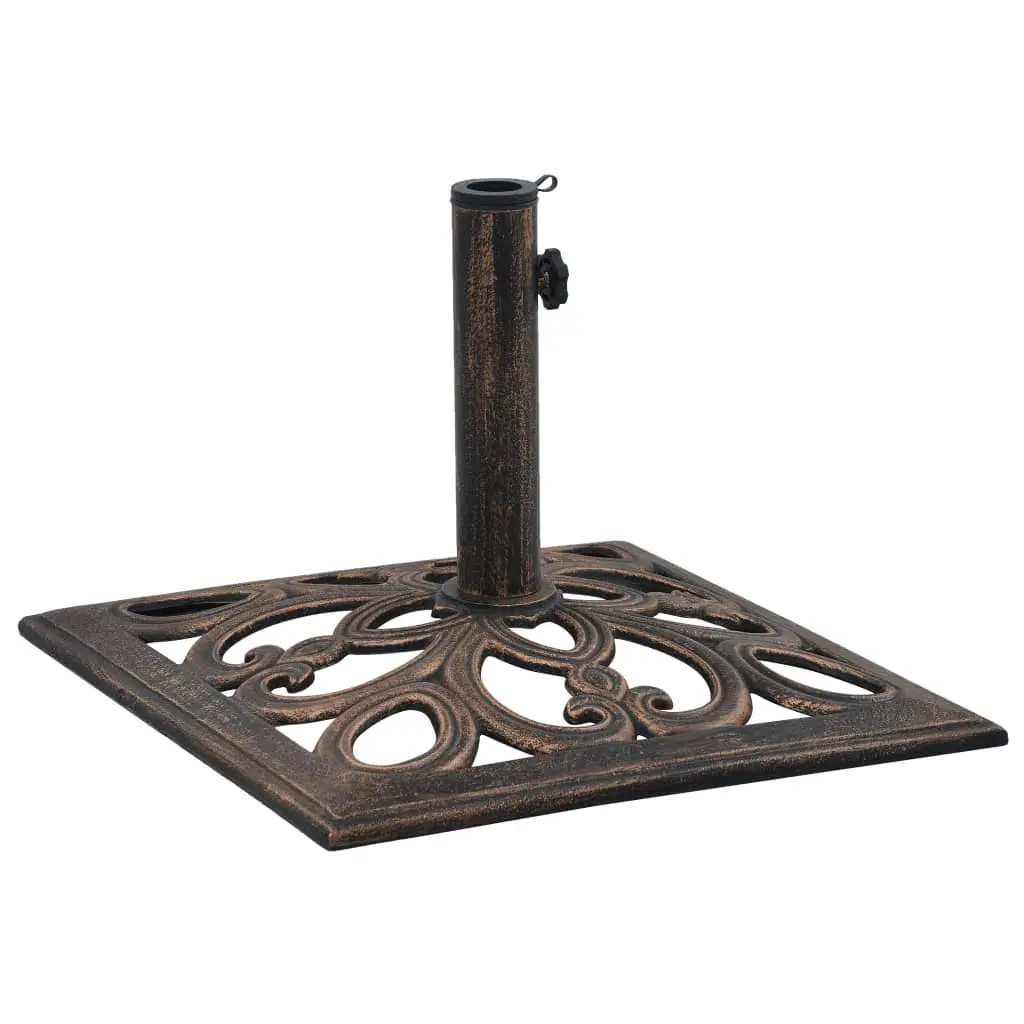vidaXL Umbrella Base Bronze 12 kg 49 cm Cast Iron