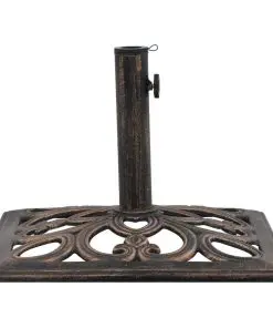 vidaXL Umbrella Base Bronze 12 kg 49 cm Cast Iron