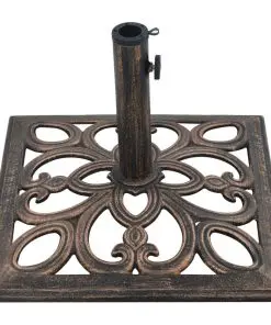 vidaXL Umbrella Base Bronze 12 kg 49 cm Cast Iron