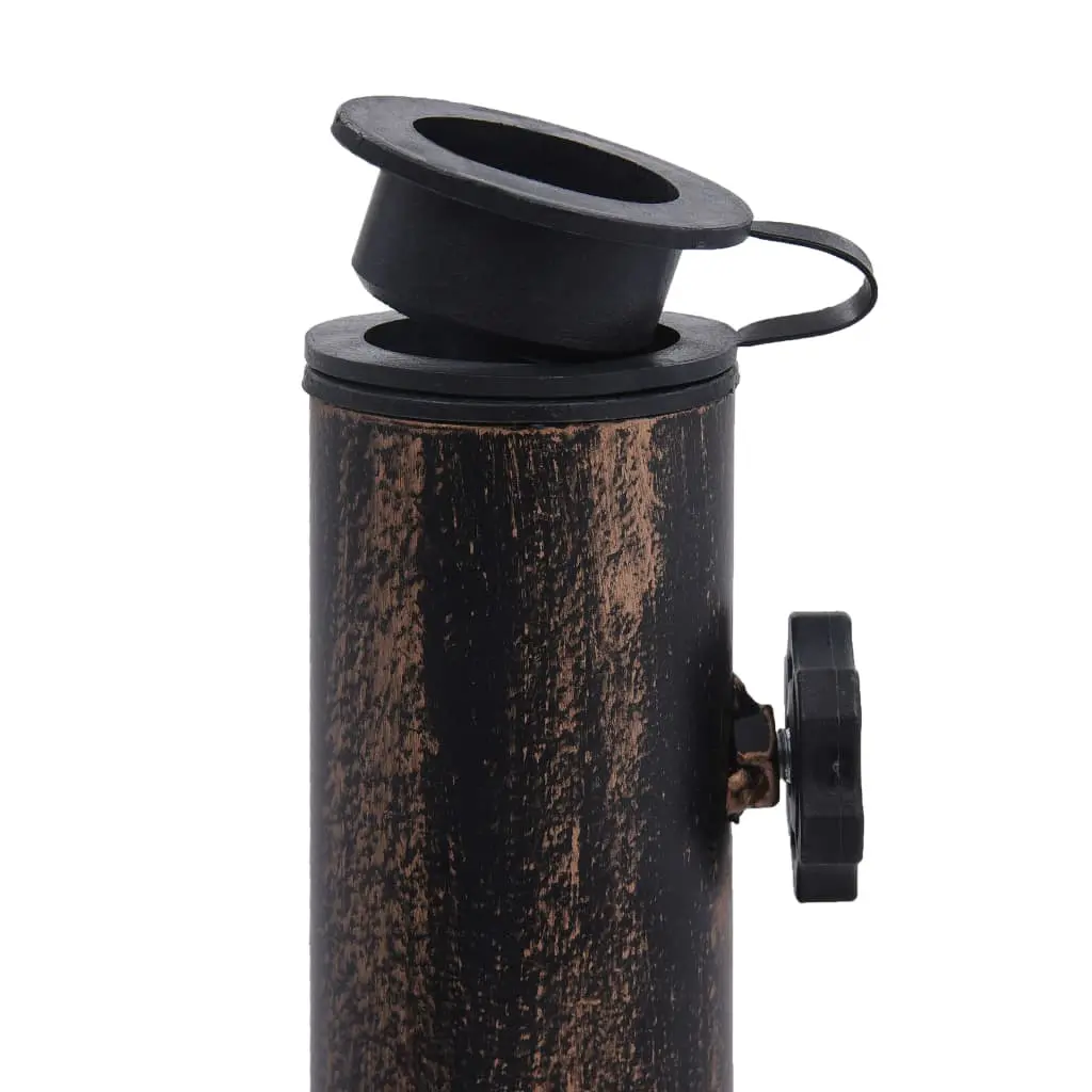 vidaXL Umbrella Base Bronze 12 kg 49 cm Cast Iron