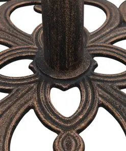 vidaXL Umbrella Base Bronze 12 kg 49 cm Cast Iron