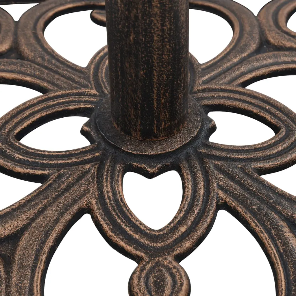 vidaXL Umbrella Base Bronze 12 kg 49 cm Cast Iron