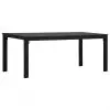 vidaXL Coffee Table Black 98x48x39 cm HDPE Wood Look