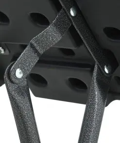 vidaXL Folding Garden Stools 4 pcs Black HDPE Rattan Look