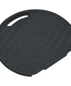 vidaXL Folding Garden Stools 4 pcs Black HDPE Rattan Look