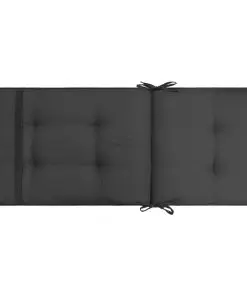 vidaXL Garden Chair Cushions 2 pcs Anthracite 120x50x5 cm