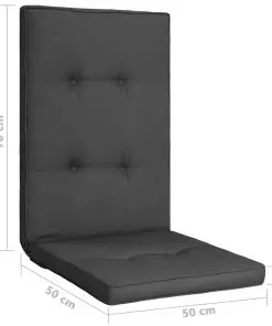 vidaXL Garden Chair Cushions 2 pcs Anthracite 120x50x5 cm
