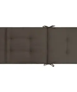 vidaXL Garden Chair Cushions 4 pcs Anthracite 120x50x5 cm
