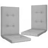 vidaXL Garden Chair Cushions 2 pcs Grey 120x50x5 cm