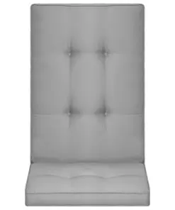 vidaXL Garden Chair Cushions 2 pcs Grey 120x50x5 cm