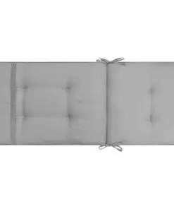 vidaXL Garden Chair Cushions 2 pcs Grey 120x50x5 cm