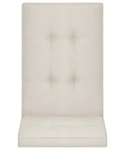 vidaXL Garden Chair Cushions 2 pcs Cream 120x50x5 cm