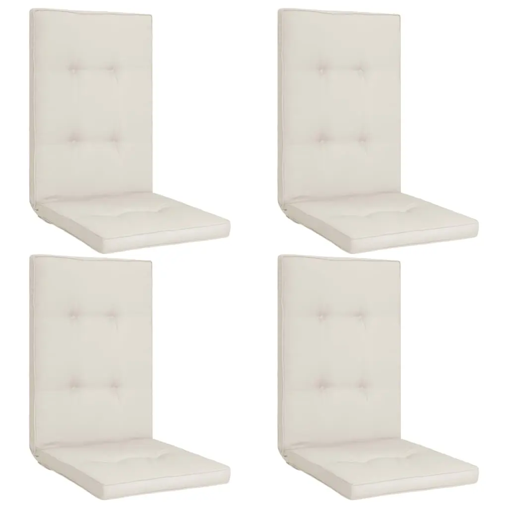 vidaXL Garden Chair Cushions 4 pcs Cream 120x50x5 cm