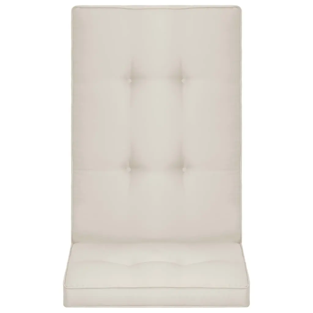 vidaXL Garden Chair Cushions 4 pcs Cream 120x50x5 cm