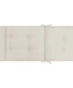 vidaXL Garden Chair Cushions 4 pcs Cream 120x50x5 cm