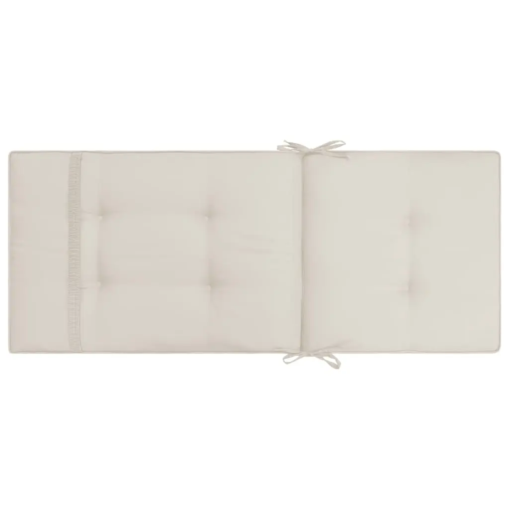 vidaXL Garden Chair Cushions 4 pcs Cream 120x50x5 cm