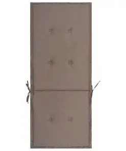 vidaXL Garden Chair Cushions 2 pcs Taupe 120x50x3 cm