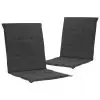 vidaXL Garden Chair Cushions 2 pcs Anthracite 100x50x3 cm vidaXL Garden Chair Cushions 2 pcs Anthracite 100x50x3 cm