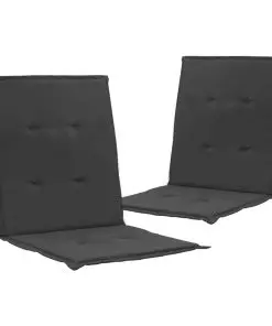 vidaXL Garden Chair Cushions 2 pcs Anthracite 100x50x3 cm