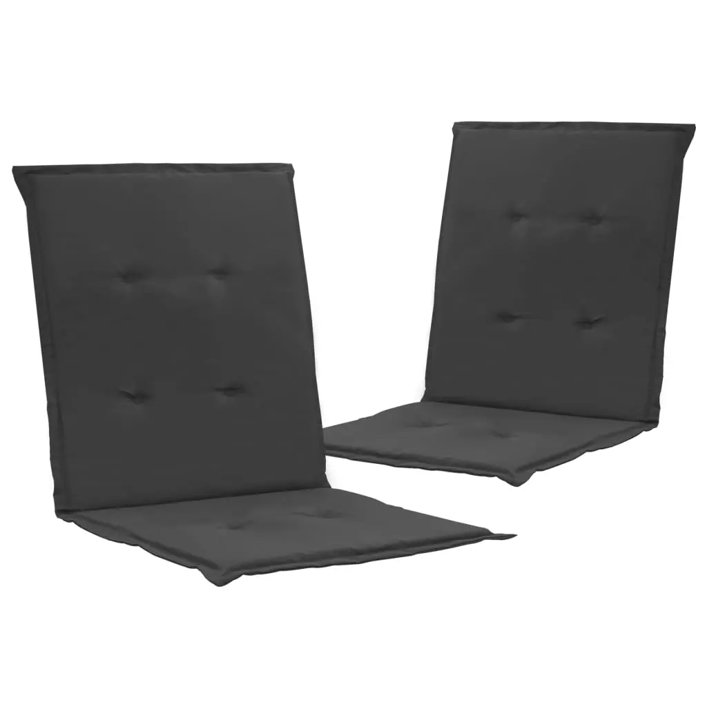 vidaXL Garden Chair Cushions 2 pcs Anthracite 100x50x3 cm