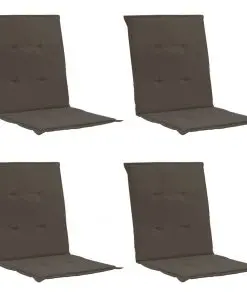 vidaXL Garden Chair Cushions 4 pcs Anthracite 100x50x3 cm