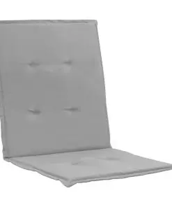 vidaXL Garden Chair Cushions 4 pcs Grey 100x50x3 cm