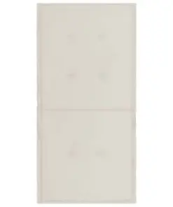 vidaXL Garden Chair Cushions 2 pcs Cream 100x50x3 cm