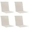 vidaXL Garden Chair Cushions 4 pcs Cream 100x50x3 cm