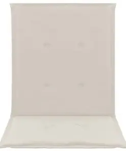 vidaXL Garden Chair Cushions 4 pcs Cream 100x50x3 cm