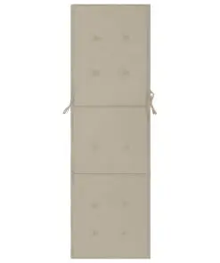 vidaXL Lounge Chair Cushion Cream 180x55x3 cm
