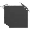 vidaXL Garden Chair Cushions 4 pcs Anthracite 40x40x3 cm vidaXL Garden Chair Cushions 4 pcs Anthracite 40x40x3 cm