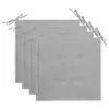 vidaXL Garden Chair Cushions 4 pcs Grey 40x40x3 cm