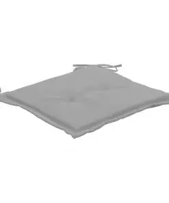 vidaXL Garden Chair Cushions 4 pcs Grey 40x40x3 cm