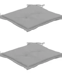 vidaXL Garden Chair Cushions 2 pcs Grey 50x50x3 cm