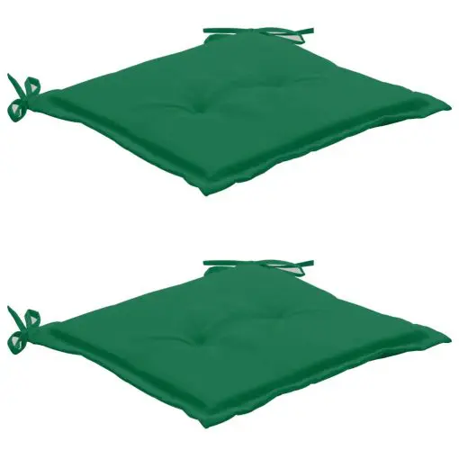 vidaXL Garden Chair Cushions 2 pcs Green 50x50x3 cm