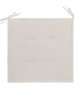vidaXL Garden Chair Cushions 2 pcs Cream 50x50x3 cm