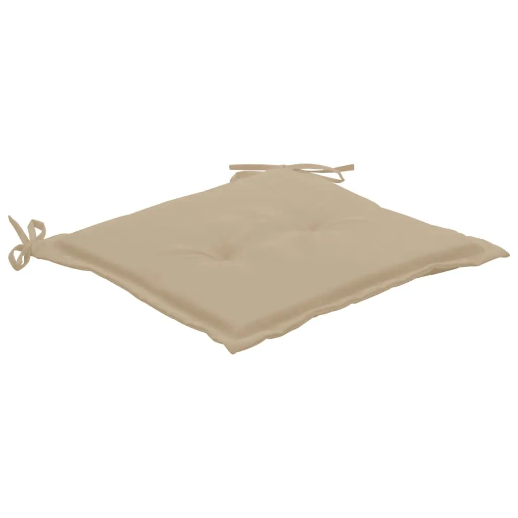 vidaXL Garden Chair Cushions 2 pcs Beige 50x50x3 cm