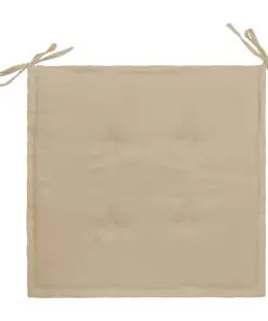 vidaXL Garden Chair Cushions 2 pcs Beige 50x50x3 cm