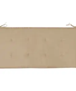 vidaXL Garden Bench Cushion Beige 100x50x3 cm