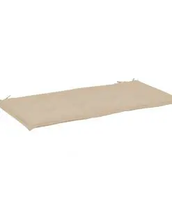 vidaXL Garden Bench Cushion Beige 120x50x3 cm